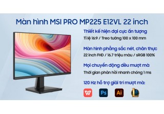 LCD MSI Pro MP225 E12VL (22"/FHD/VA/120HZ) 