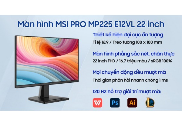 LCD MSI Pro MP225 E12VL (22"/FHD/VA/120HZ) 